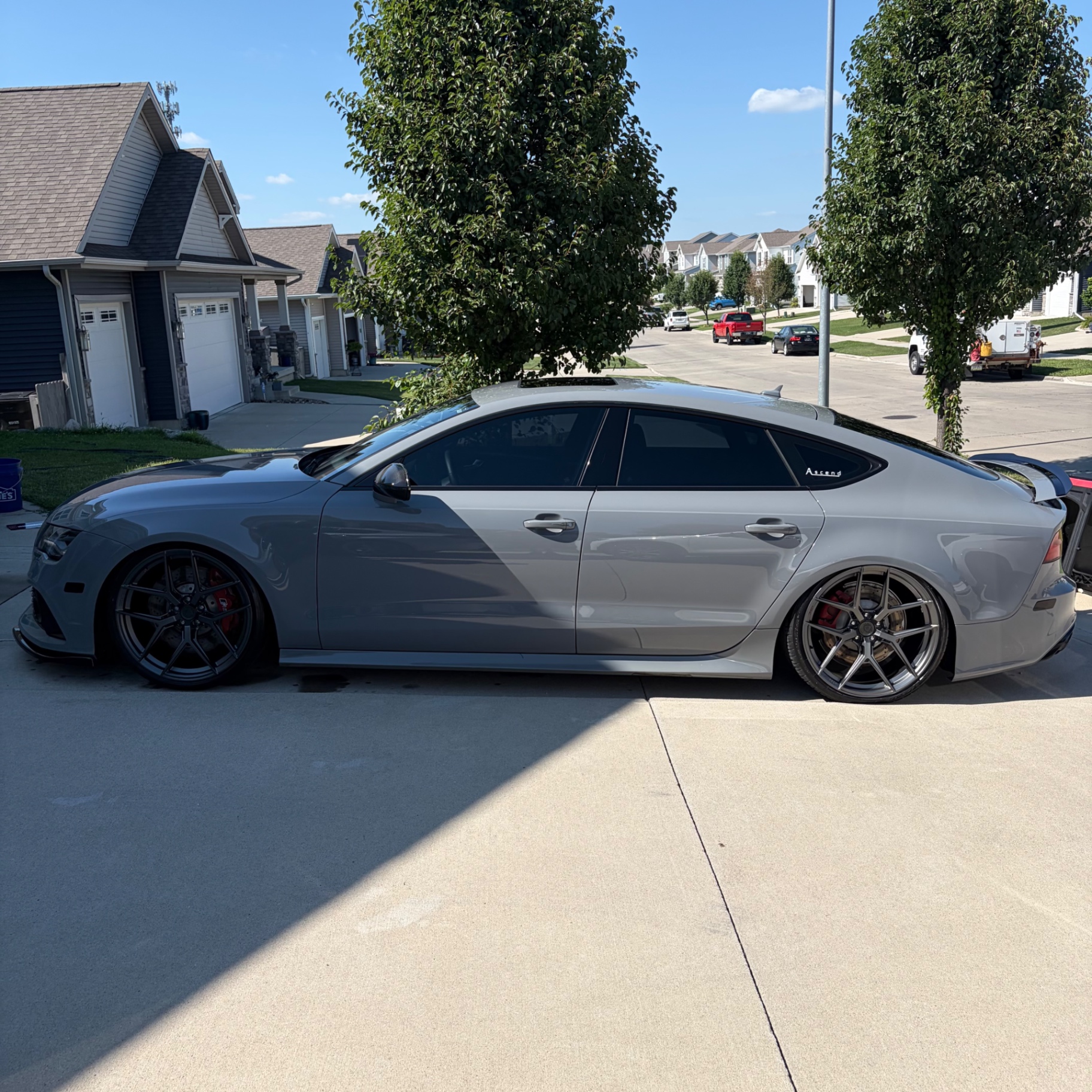 Audi RS7 Nardo Grey side