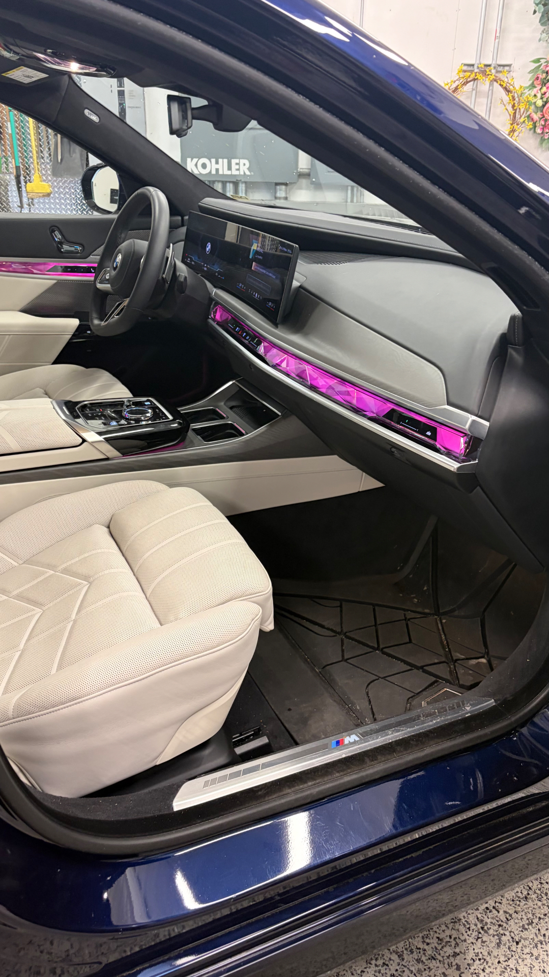 BMW M760i — Passenger Side Premium Interior Detail by Street Standard Detailing — before