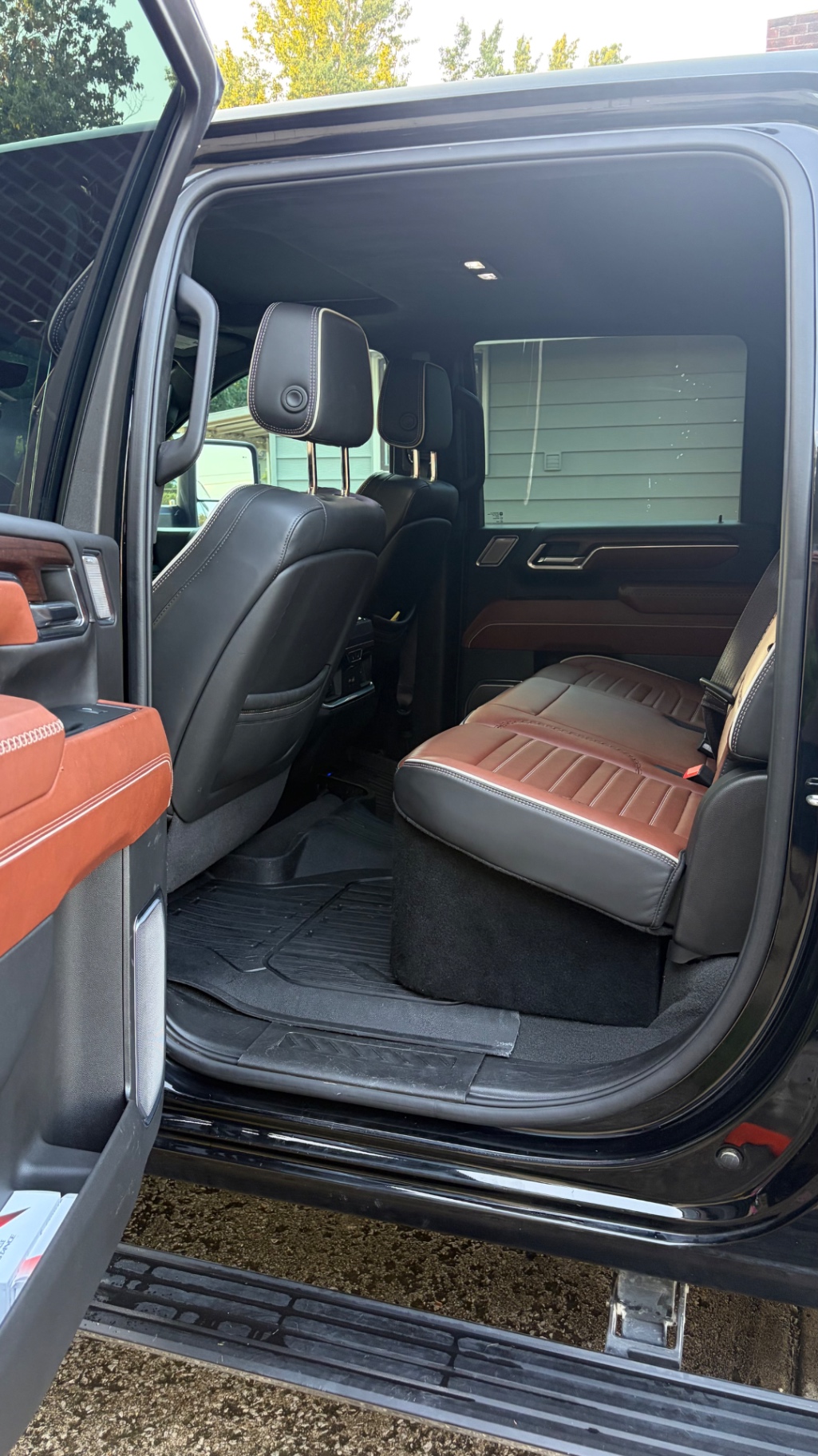 GMC Denali rear seats after interior detail