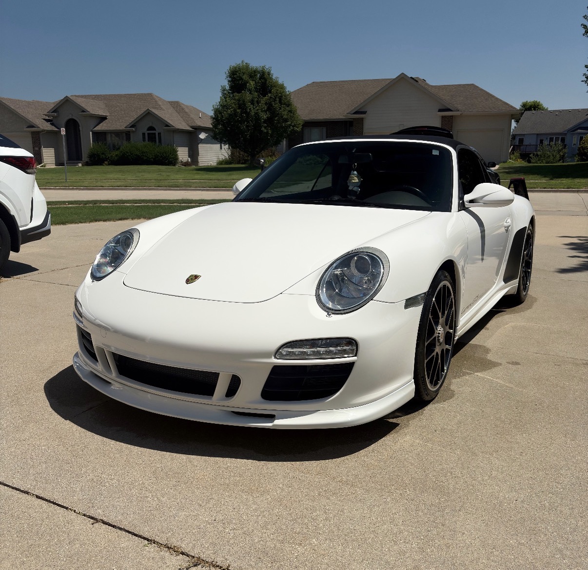 Front of a detailed Porsche 911 Carrera GTS Cabriolet