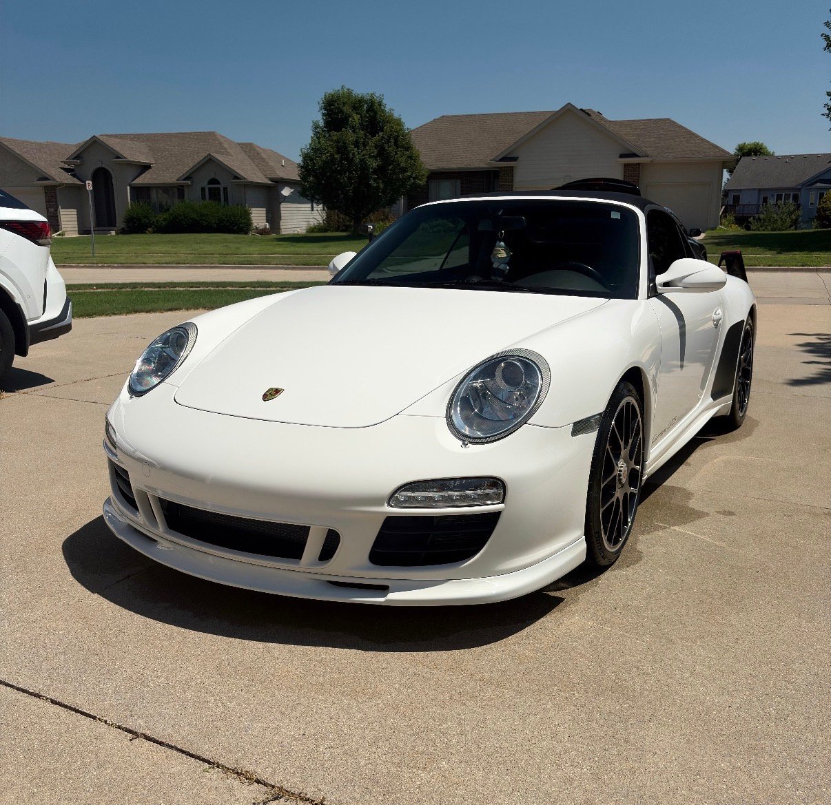 Front of a detailed Porsche 911 Carrera GTS Cabriolet