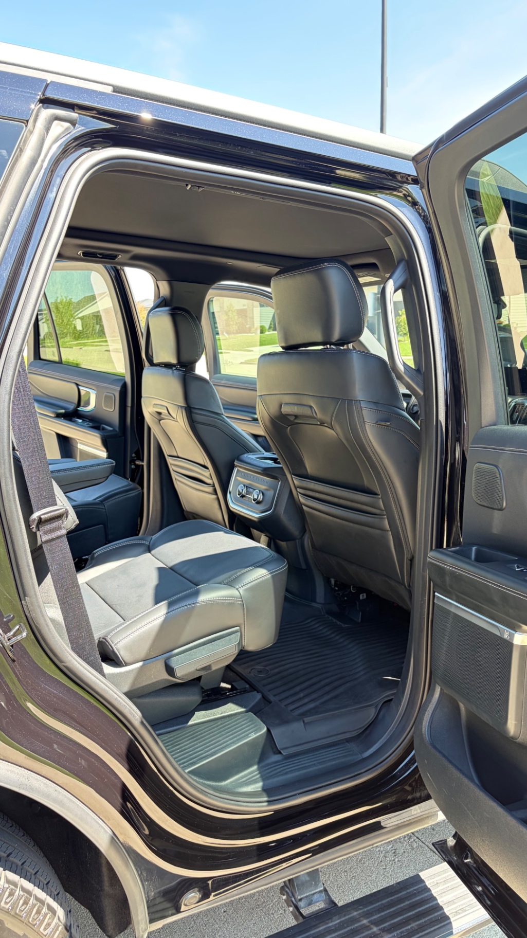 Ford Expedition rear seats after interior detail