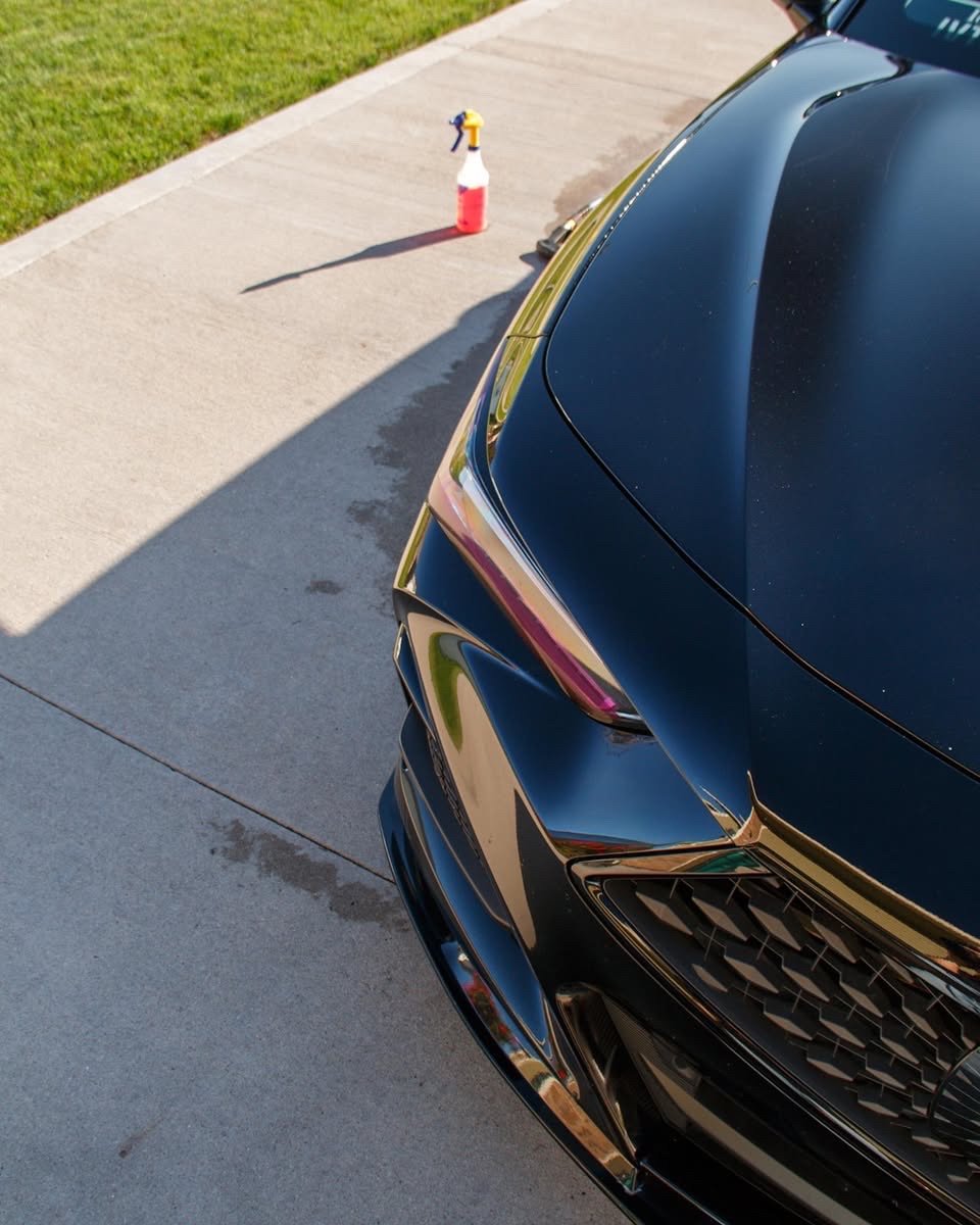 Acura TLX hood and grille during its exterior detail