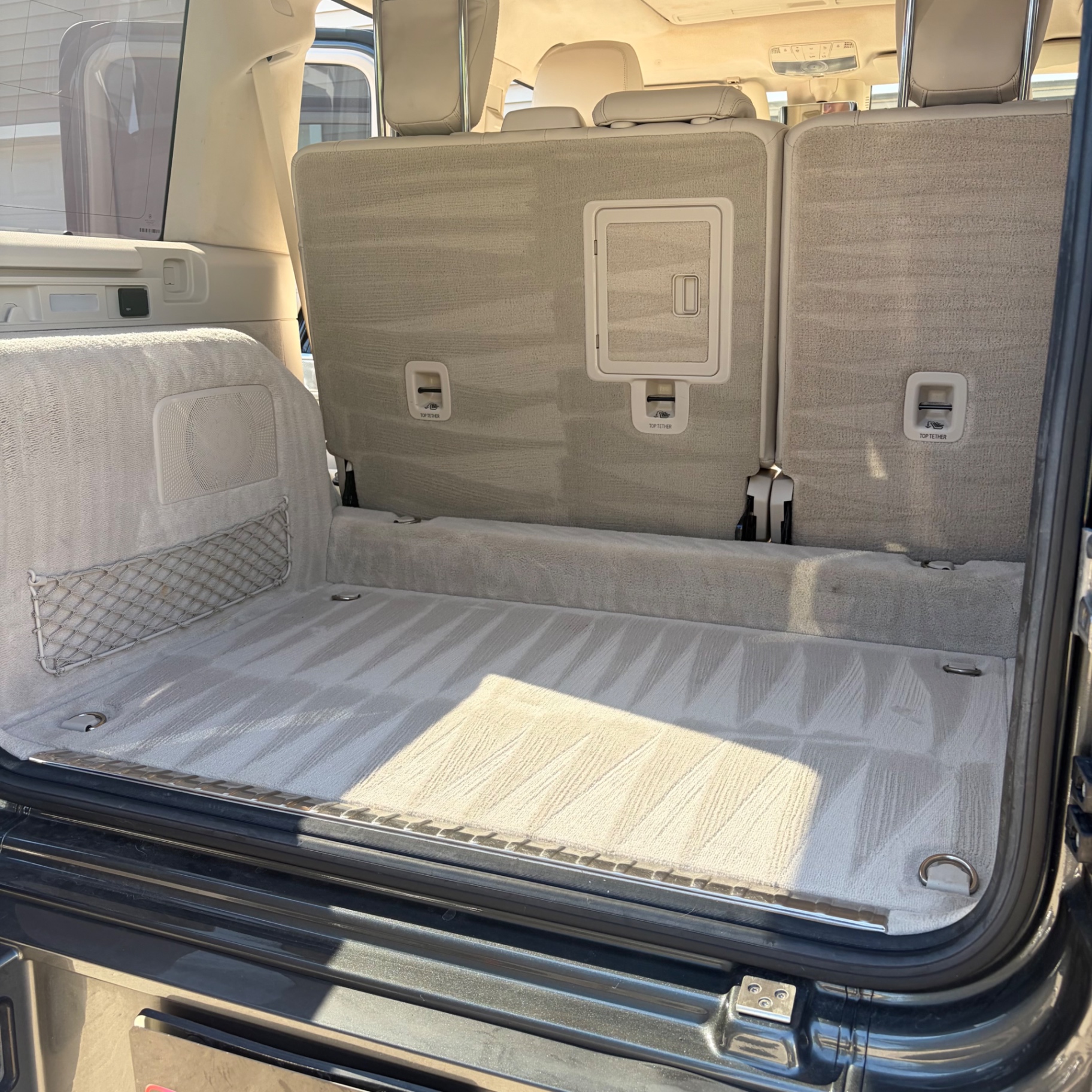 Vacuumed cargo area of a Mercedes-AMG G63