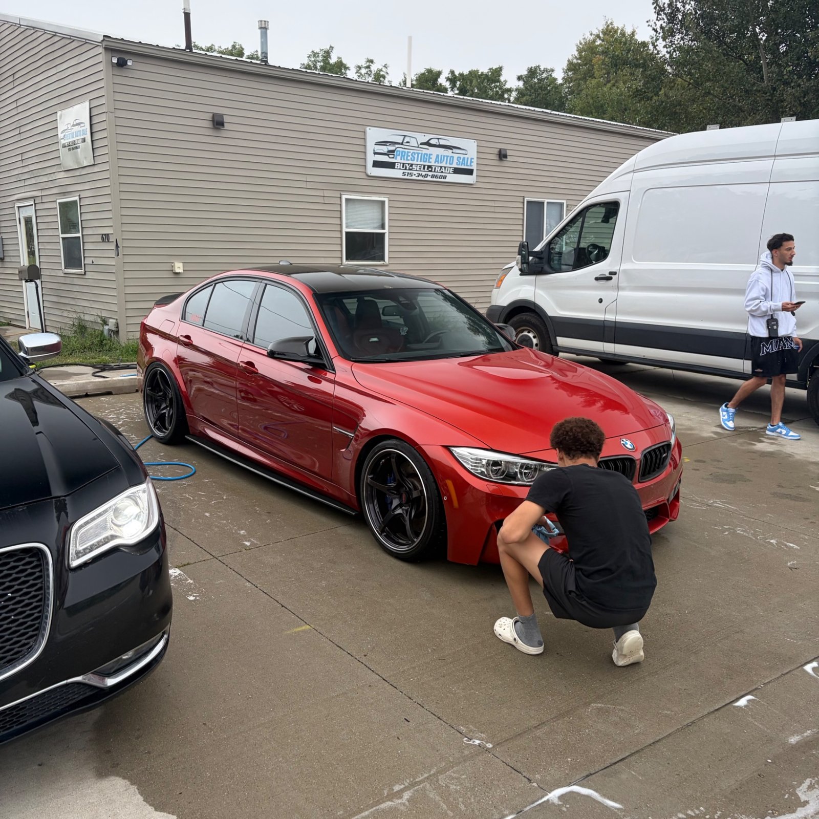 BMW M3 finish detail after the Waukee full detail