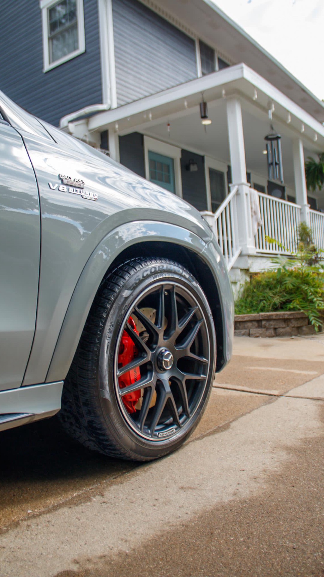 Cleaned and dressed wheel on a Mercedes-AMG GLE 63 S
