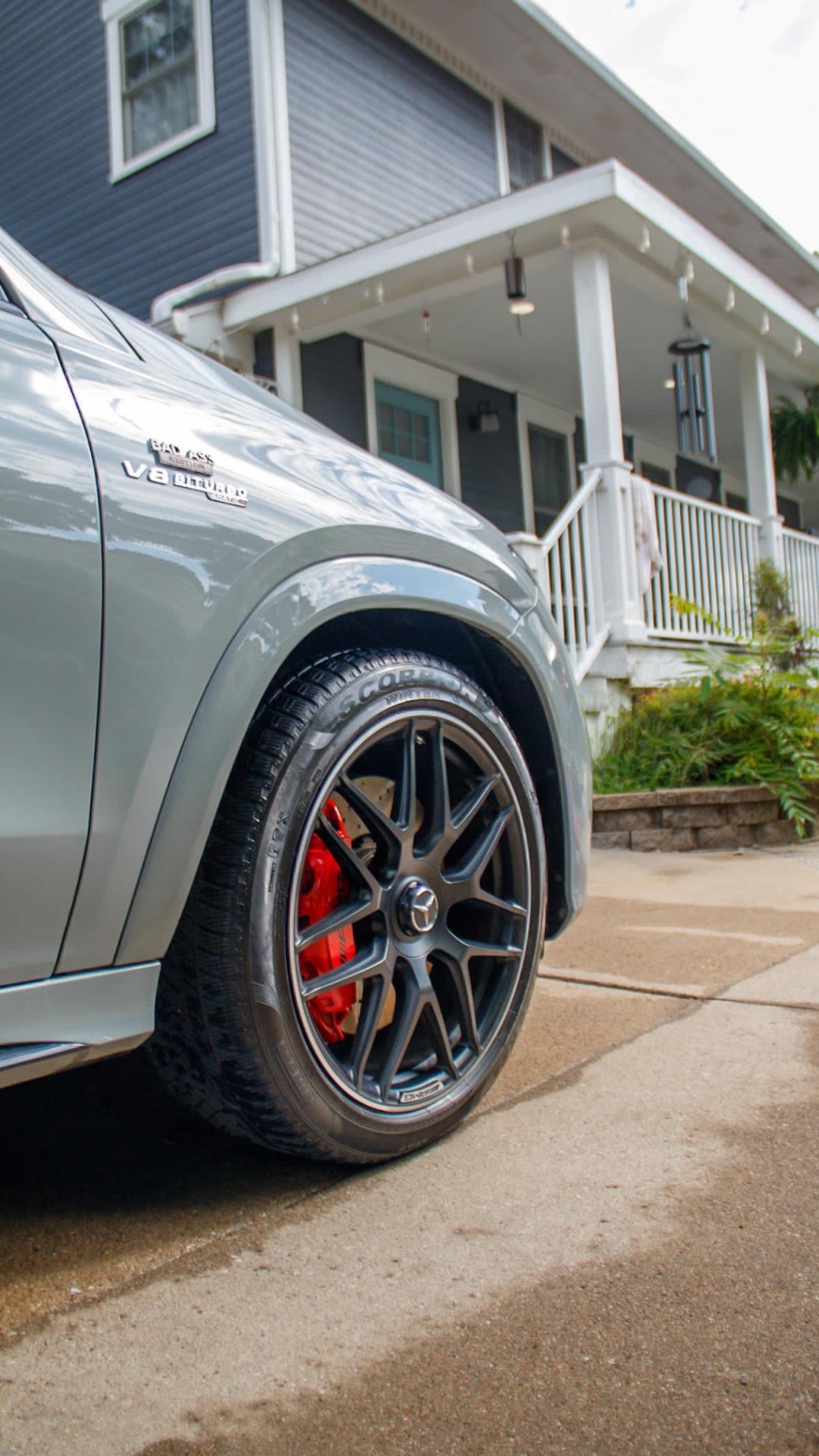 Cleaned and dressed wheel on a Mercedes-AMG GLE 63 S