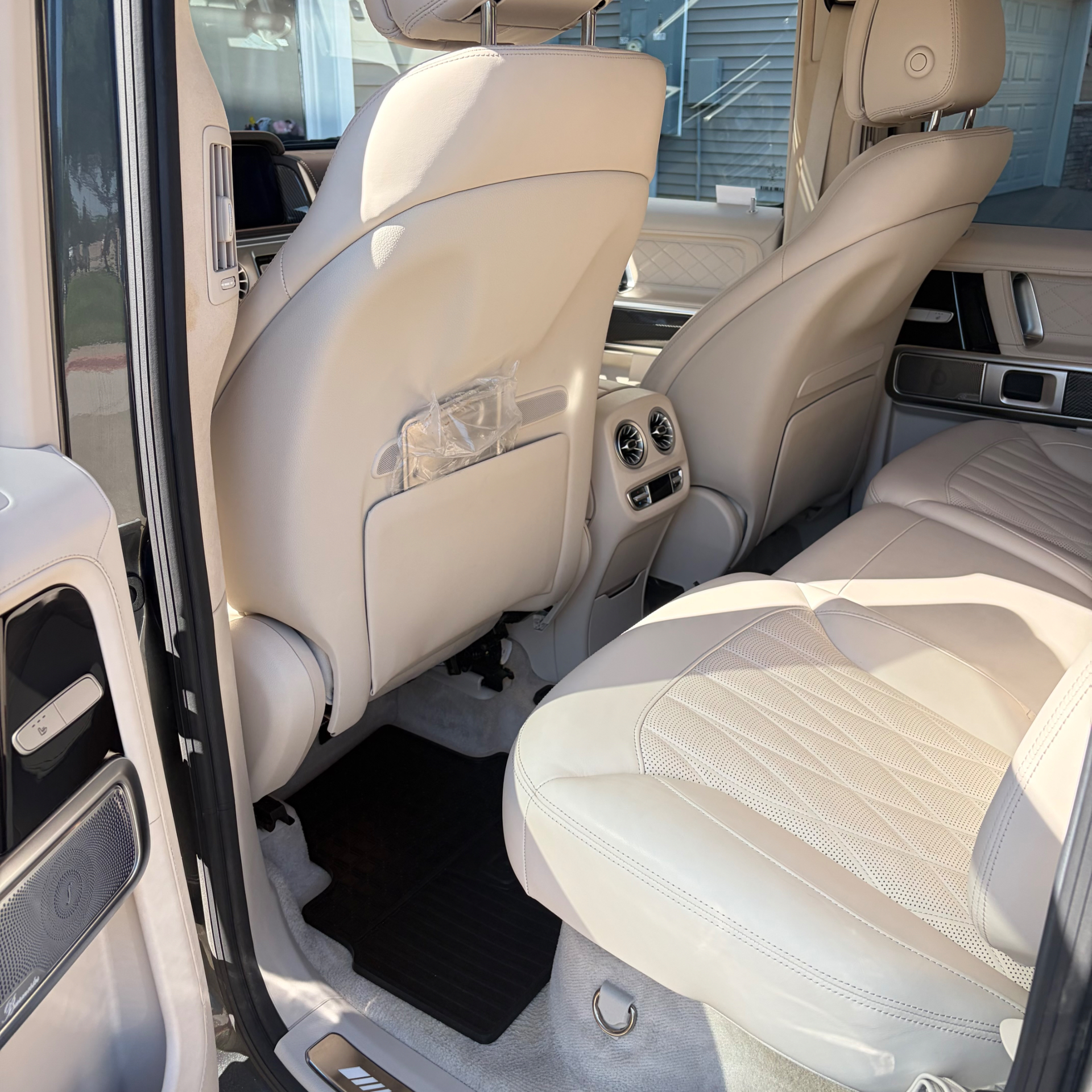 Cleaned rear seats in a Mercedes-AMG G63