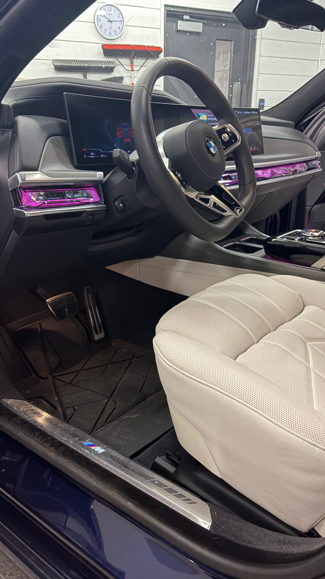 BMW M760i — Driver Side Interior — Cabin, sills & footwell reset by Street Standard Detailing, mobile detailing in Altoona and Central Iowa — before