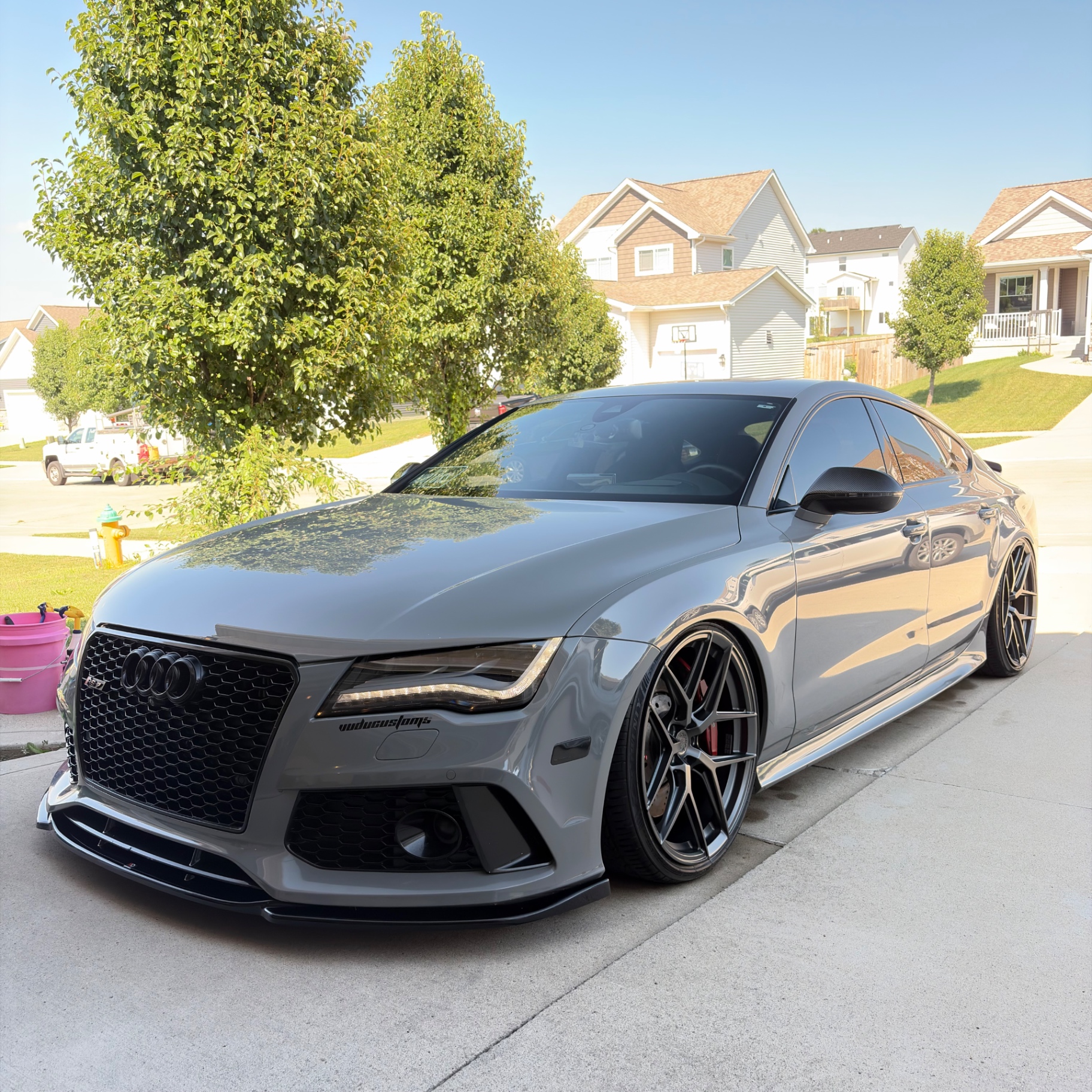 Front of an Audi RS7 cleaned by Street Standard Detailing